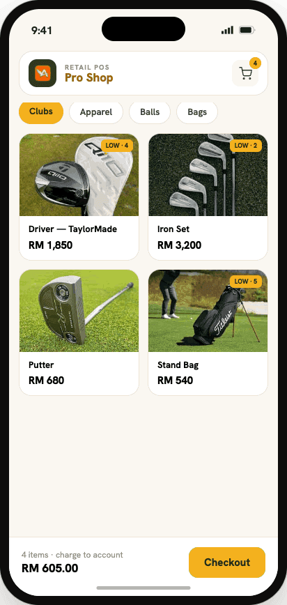Retail POS mobile app