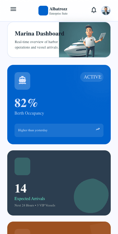 Marina mobile app