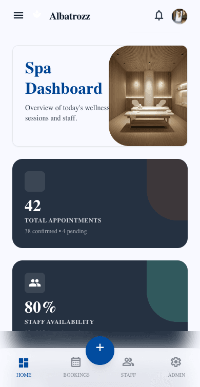 Spa mobile app